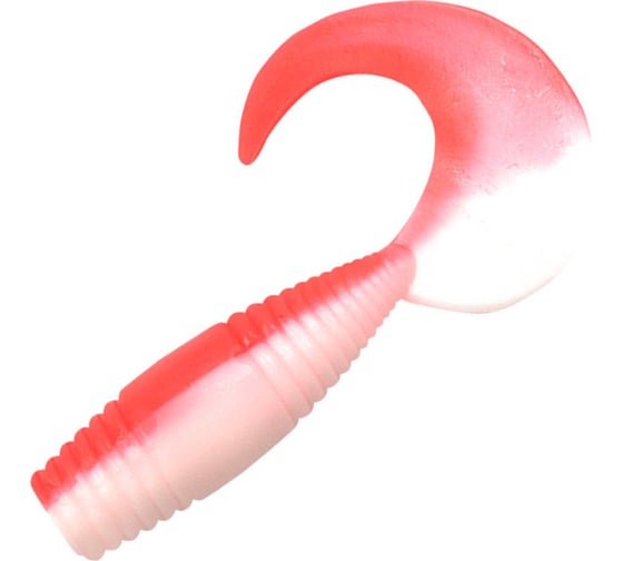 Твистер ЯМАН pro spry tail, р.3 inch, цвет n27 - red white, 8 шт. YP-ST3-27