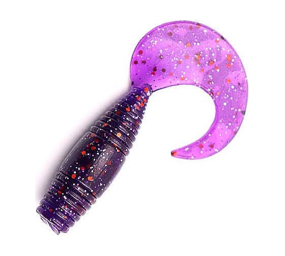 Твистер ЯМАН pro spry tail, р.3 inch, цвет n08 - violet, 8 шт. YP-ST3-08 1