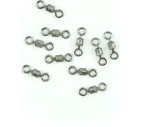 Вертлюг Namazu rolling ribbed swivel, латунь, цвет bn, р. 7, test-14 кг, 10 шт N-FT-RRS7