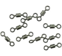 Вертлюг Namazu rolling ribbed swivel, латунь, цвет bn, р. 10, test-4 кг, 10 шт N-FT-RRS10