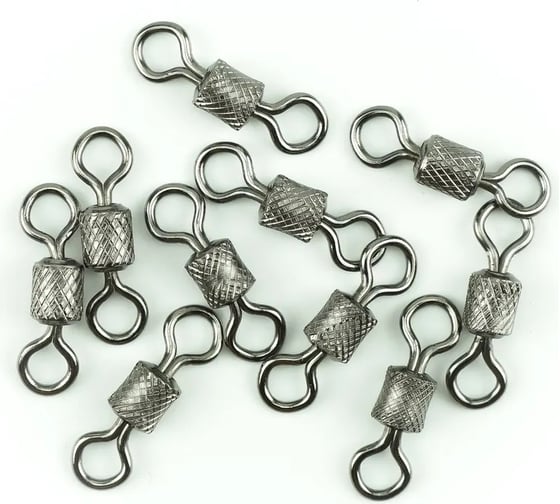 Вертлюг Namazu rolling ribbed swivel, латунь, цвет bn, р. 1, test-60 кг, 10 шт N-FT-RRS1 1