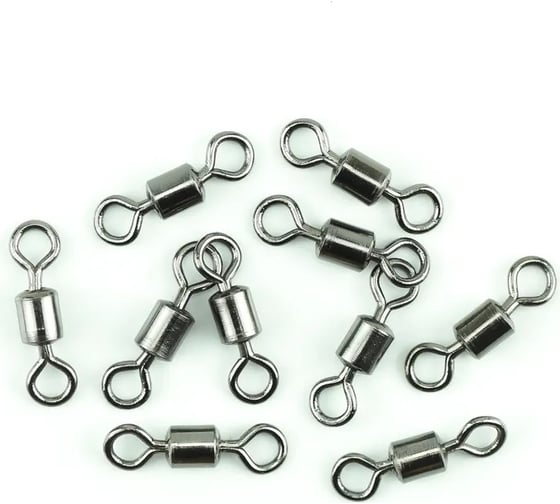 Вертлюг Namazu rolling ribbed swivel, латунь, цвет bn, р. 4, test-29 кг, 10 шт N-FT-RRS4 1