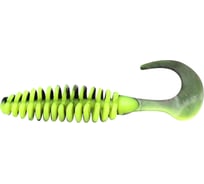 Твистер ЯМАН pro battery tail, р.5 inch, цвет n32 - black red flake/chartreuse, 3 шт. YP-BT5-32-3