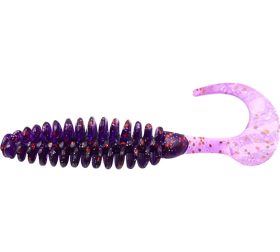Твистер ЯМАН pro battery tail, р.5 inch, цвет n08 - violet, 3 шт. YP-BT5-08-3
