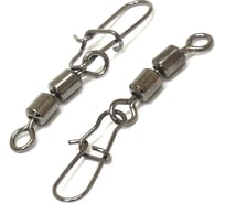 Двойной вертлюг с застежкой Namazu hs 2x rolling swivels with nice snap, цвет bn, р. 10, test-8 кг N-FT-HSD10