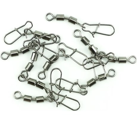 Двойной вертлюг с застежкой Namazu hs 2x rolling swivels with nice snap, цвет bn, р. 12, test-6 кг N-FT-HSD12