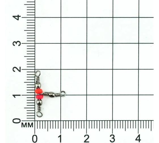 Тройной вертлюг Namazu tripple swivel, латунь, цвет bn, р. 14x16, test-8 кг, 10 шт N-FT-TS14