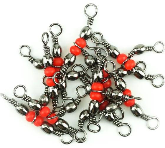 Тройной вертлюг Namazu tripple swivel, латунь, цвет bn, р. 3x5, test-32 кг, 10 шт N-FT-TS3