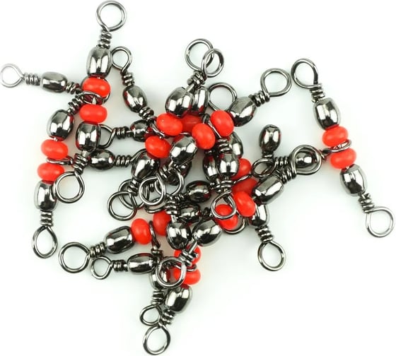 Тройной вертлюг Namazu tripple swivel, латунь, цвет bn, р. 5x7, test-27 кг, 10 шт N-FT-TS5 1