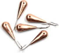 Мормышка ЯМАН паяная капля long, вес 0.65 г, медь, 5 шт Я-МРЛ232