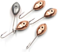 Мормышка ЯМАН паяная капля с лыской, вес 0.3 г, медь, 5 шт Я-МРЛ181