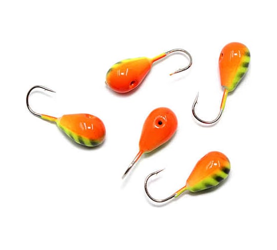 Вольфрамовая мормышка ЯМАН капля с отверстием, р. 4, вес 0.90, аргиана, 5 шт Я-МР2250 1