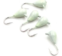 Вольфрамовая мормышка ЯМАН капля с ушком, р. 3, вес 0.50, фосфорный, 5 шт Я-МР0304