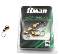 Мормышка ЯМАН ст. муравей с отверстием, gold plated, вес 0.5 г, 5 шт Я-МР0024