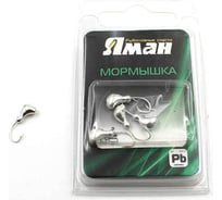 Мормышка ЯМАН ст. муравей с отверстием, silver plated, вес 0.5 г, 5 шт Я-МР0025