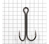 Крючок Namazu double hook long размер 2/0 int, цвет bn, двойник, 50 шт N-HDL2/0BN