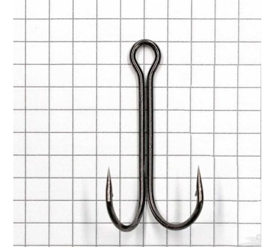 Крючок Namazu double hook long размер 2/0 int, цвет bn, двойник, 50 шт N-HDL2/0BN 1