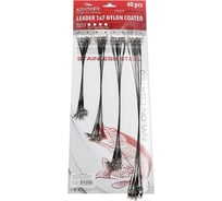 Набор стальных поводков Namazu leader 1x7 nylon coated black, l-15/30 см, test- 23 кг, по 10 ш N-17LSB45-S40