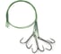 Стальной поводок с тройным крючком Namazu leader 1x7 nylon coated green, d-0.39 мм, l-20 см 35647 r N-LS39-20TR2L 1