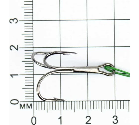 Стальной поводок с тройным крючком Namazu leader 1x7 nylon coated green, d-0.48 мм, l-40 см 35647 r N-LS48-40TR1L