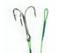 Стальной поводок с тройным крючком Namazu leader 1x7 nylon coated green, d-0.48 мм, l-40 см 35647 r N-LS48-40TR1L 1