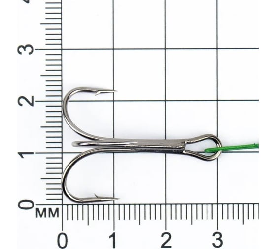 Стальной поводок с тройным крючком Namazu leader 1x7 nylon coated green, d-0.48 мм, l-50 см 35647 r N-LS48-50TR1L