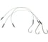 Стальной поводок с одинарным крючком Namazu leader 1x7 nylon coated green, d-0.42 мм, l-30 см 92247 N-LS42-30BH1/0L 1