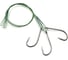 Стальной поводок с одинарным крючком Namazu leader 1x7 nylon coated green, d-0.33 мм, l-30 см 92247 N-LS33-30BH1L 1