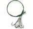 Стальной поводок с тройным крючком Namazu leader 1x7 nylon coated green, d-0.33 мм, l-30 см 35647 r N-LS33-30TR4L 1