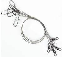 Стальной поводок Namazu leader 1x7 nylon coated, d-0.45 мм, l-20 см, test- 23 кг, 5 шт N-17LSN45-20L