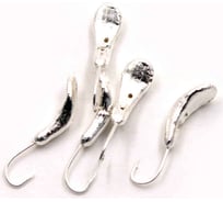 Мормышка ЯМАН комар с отверстием, silver plated, р. 6, вес 1.9 г, 5 шт Я-МР0015