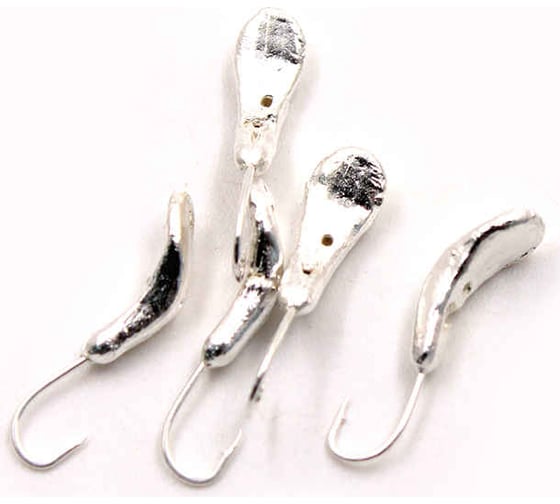 Мормышка ЯМАН комар с отверстием, silver plated, р. 4, вес 0.5 г, 5 шт Я-МР0005