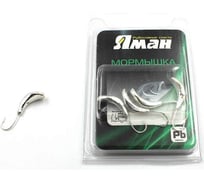 Мормышка ЯМАН комар с отверстием, silver plated, р. 5, вес 1.0 г, 5 шт Я-МР0010