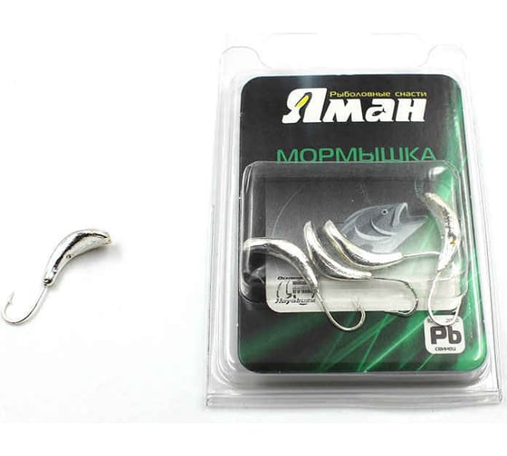 Мормышка ЯМАН комар с отверстием, silver plated, р. 5, вес 1.0 г, 5 шт Я-МР0010 1