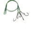 Стальной поводок с живцовым крючком Namazu leader 1x7 nylon coated green, d-0.33 мм, l-20 см 4715 d N-LS33-20DR2L 1