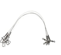 Стальной поводок Namazu leader1x7, d-0.30 мм, l-20 см, test 11 кг, 5 шт N-17LS30-20L