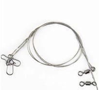 Стальной поводок Namazu leader7x7, d-0.33 мм, l-30 см, test 11 кг, 2 шт N-77LS33-30L