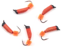 Вольфрамовая безнасадочная мормышка ЯМАН Ручейник №5, d-2 мм, l-9.5 мм, вес 0.80 г, красный кубик Я-МР2840