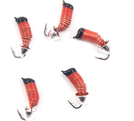 Вольфрамовая безнасадочная мормышка ЯМАН Ручейник №6, d-2,5 мм, l-8.5 мм, вес 0.90 г, колокол серебро Я-МР2857 1