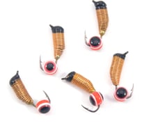 Вольфрамовая безнасадочная мормышка ЯМАН Ручейник №7, d-2,5 мм, l-9.5 мм, вес 0.90 г, рыбий глаз Я-МР2876