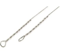 Поводок-струна с вертлюгом Namazu leader, d-0.40 мм, l-25 см, test 17 кг, 5 шт N-LSWS40-25L