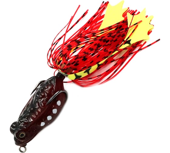 Лягушка-незацепляйка Namazu frog с лапками, 65 мм, 16 г, цвет 04, крючок-двойник yr hooks, bn, n2 N-FL65-16-04 1