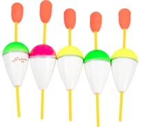 Поплавок ЯМАН капля сквозной с бобышкой, пенопласт, 8 г, 5 шт Я-РП74