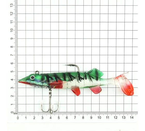 Оснащенная приманка Namazu pvc pike, l-140 мм, 41 г, цвет 09, 2 шт N-BEPI-14009