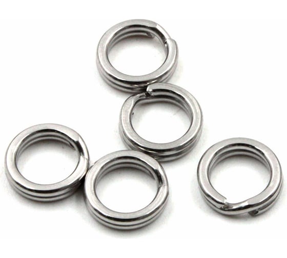 Заводное кольцо Namazu ring-a, цвет cr, р. 6, d 6.3 mm, test-12 кг, 10 шт N-FT-RA6 1