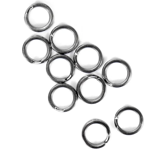 Заводное кольцо Namazu ring-a, цвет cr, р. 8, d 5 mm, test-6.5 кг, 10 шт N-FT-RA8 1