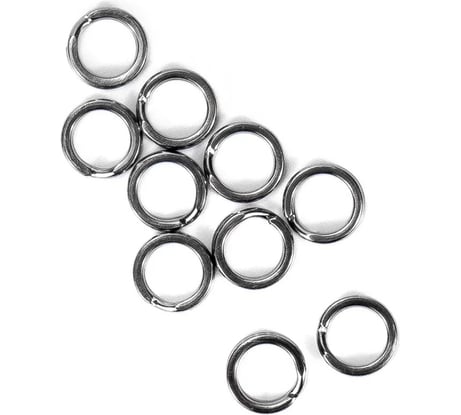 Заводное кольцо Namazu ring-a, цвет cr, р. 9, d 4.8 mm, test-4.5 кг, 10 шт N-FT-RA9
