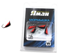 Вольфрамовая мормышка ЯМАН дрейссена с ушком, р.6, вес 1.50, черный/красный, 5 шт Я-МР0291
