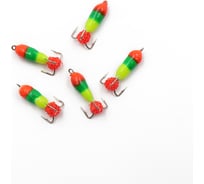 Вольфрамовая безнасадочная мормышка ЯМАН черт с петлей, светофор, d-3 мм, вес 0.9 г Я-МР2005