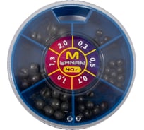 Набор грузил ЯМАН р. М, 40 г, 0.3-2.0 г Я-НГ-M40